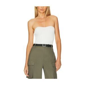 L'Academie 'Odin' White Rib Tube Top Size M